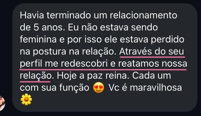 Depoimento de aluna
